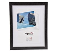 Hampton Frames | Cadre photo A4, noir, 21 x 30 cm, plexiglas sécurisé | Fixation murale, orientation portrait ou paysage | Pour affiches, certificats, posters