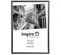 Hampton Frames | Cadre photo EASYLOADER EAS3040BKPX-1PK, 30x40 cm, noir, plexiglas, aluminium | Profil 15 mm, dos rabattable, accroche murale | Affichage élégant et sécurisé