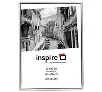 Hampton Frames, Cadre photo EASYLOADER EAS3040SVPX, 30x40 cm, argenté, acrylique sans verre, plastique aluminium, fixation murale, ouverture facile, montage portrait ou paysage
