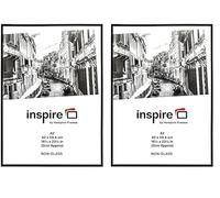 Hampton Frames Cadre photo format A2 The Photo Album Company - 42 x 59 cm - Noir - A2MARBL (Lot de 2)