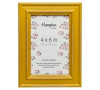 Hampton Frames Paloma PAL301946M Cadre photo vieilli style shabby chic Jaune moutarde 10 x 15 cm
