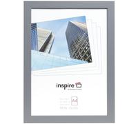 Hampton Frames, Cadre photo Zurich A4, 21x30 cm, gris, MDF sans verre | Ouverture plexiglas, fixation murale ou à poser | Protection pour photos, affiches, documents