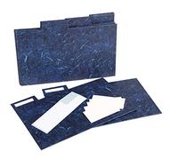 Hampton Frames Intercalaires pour boîte de rangement ALBOX, lot de 5, effet marbre bleu, 10x13 cm, rigides, avec étiquettes, sans acide, pour photos 10x15 cm