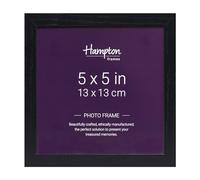 Hampton Frames OXFORD OXF55NGX-1PK Lot de 1 cadre photo noir en acrylique (sans verre) 13 x 13 cm