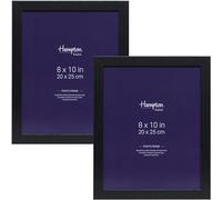 Hampton Frames OXFORD OXF810NGX-2PK Lot de 2 cadres photo en acrylique (sans verre) Noir 20 x 25 cm