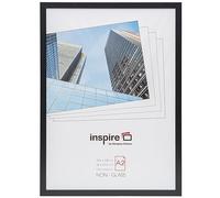 Hampton Frames OXFORD OXFA2NG cadre photo A2 42x59 cm noir en MDF, plexiglas sans verre, fixation murale portrait ou paysage, pour poster ou certificat