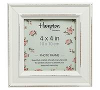 Hampton Frames Paloma PAL301944W Cadre photo carré en verre Blanc 10 x 10 cm