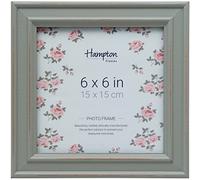 Hampton Frames Paloma PAL301966S Cadre photo carré en verre Vert sauge 15 x 15 cm
