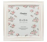 Hampton Frames Paloma PAL301988W Cadre photo carré en verre Blanc 20 x 20 cm