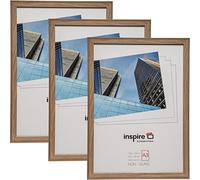 Hampton Frames Sorbonne Cadre photo A3 30 x 42 cm, effet chêne, façade acrylique, MDF | Support mural, paysage ou portrait, dos rabattable | Afficher photos, affiches, certificats