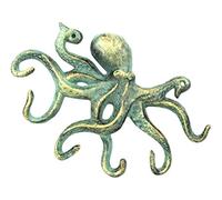 Hampton Nautical Crochet en Fonte Fait Main en Forme de Pieuvre en Bronze Antique 27,9 cm