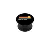 Hampton Roads Virginia Design rétro Coucher de Soleil PopSockets PopGrip Adhésif
