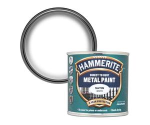 HAMRITE Hammerite Direct to Rust Peinture Métal-Finition Blanc satiné