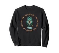 Hamsa Evil Eye Aleph Lamed Dalet Judaïsme Noms de Dieu Sweatshirt
