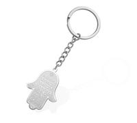 Hamsa main de Fatima porte-clés Israël juif étoile de David Hamsa main porte-clés hébreu bonne chance Protection bijoux cadeau