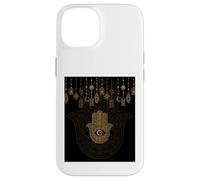 Hamsa Mauvais Œil Main de Fatma Mandala Protection Spirituelle Coque pour iPhone 14