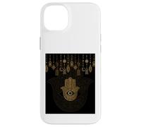 Hamsa Mauvais Œil Main de Fatma Mandala Protection Spirituelle Coque pour iPhone 14 Plus