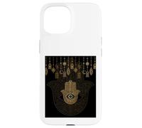 Hamsa Mauvais Œil Main de Fatma Mandala Protection Spirituelle Coque pour iPhone 15