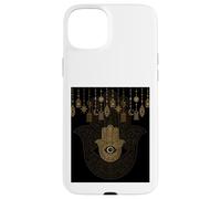 Hamsa Mauvais Œil Main de Fatma Mandala Protection Spirituelle Coque pour iPhone 15 Plus