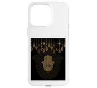 Hamsa Mauvais Œil Main de Fatma Mandala Protection Spirituelle Coque pour iPhone 15 Pro Max