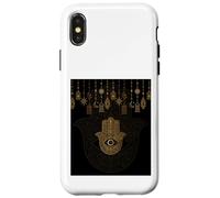Hamsa Mauvais Œil Main de Fatma Mandala Protection Spirituelle Coque pour iPhone X/XS