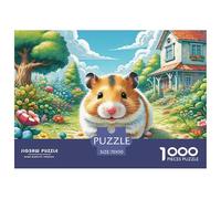 Hamster 1000 Piece Jigsaw Puzzle for Adults Family Challenge Toys Stress Relief Puzzle Exercise The Memory of The Brain for Men, Women, Elders, Seniors 70x50cm/1000pcs