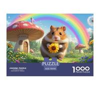 Hamster 1000 Piece Jigsaw Puzzle for Adults Family Challenge Toys Stress Relief Puzzle Exercise The Memory of The Brain for Family Decorations 70x50cm/1000pcs