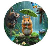Hamster 1000 Pieces Jigsaw Puzzles for Adults Educhational Games Stress Relieving Entertainment Exercise The Memory of The Brain for Family Decorations 1000pcs (67.5x67.5cm)