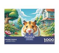 Hamster 1000 Pieces Jigsaw Puzzles for Adults Educhational Games Stress Relieving Entertainment Exercise The Memory of The Brain for The Whole for Women, Gifts for Men 38x26cm/1000