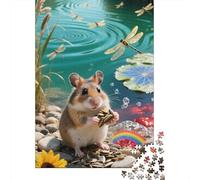 Hamster 1000 Pièces Puzzle Série Pleine De Couleurs Puzzle Adulte Impossible Jeux Pièces Parfaitement Assorties The Art of Colour 1000pcs (75x50cm)