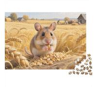 Hamster 1000 Pièces Puzzles pour Adultes,Harvest Champ de blé Un Jeu De Dexérité Très Difficile Puzzle Jeu Éducatif l'art De La Décoration Moderne 1000pcs (75x50cm)