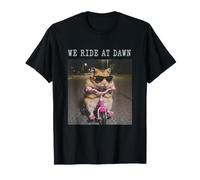 Hamster At Dawn We Ride Vintage Meme T-Shirt