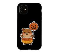 Hamster avec Ballon Citrouille Halloween Coque pour iPhone 11
