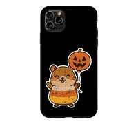 Hamster avec Ballon Citrouille Halloween Coque pour iPhone 11 Pro Max