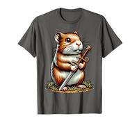 Hamster avec épée guerrier courageux T-Shirt