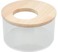 Hamster bac à sable petit bac rond en acrylique transparent pour animaux domestiques