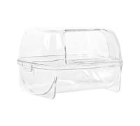 Hamster Bathroom, Digging Sand Container, Gerbil Sand Bath Container, Hamster Bathing Station, Small Pet Bathing Container, Transparent Design for Hamsters Mice Lemming Gerbils, Cage Accessories