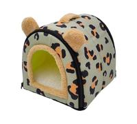 Hamster Bed - Pet Sleeping Nest, Resting Hiding House With Soft Plush Cushi