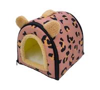 Hamster Bed - Pet Sleeping Nest, Resting Hiding House With Soft Plush Cushi