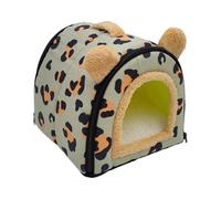 Hamster Bed - Small Animals House | Cozy Hamster Home Large | Hamster House and Habitats Cool Bed Ideal for All Season Dwarf Hamster Gerbil Mice Golden Bear