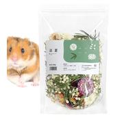 Hamster Bedding, Small Pet Cage Accessories, Natural Dried Flowers, Odor Control, Soft and Cozy Habitat Decoration, Perfect for Hamsters, Gerbils, & Other Small Pets