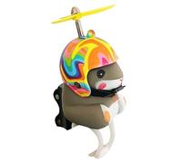 Hamster Bike Bell - Anneau de Guidon de Scooter avec lumière | Klaxon à Bouton de sécurité, Sonnerie alimentée par Batterie, Petit Accessoire de vélo, Protection des Tout-Petits et des, g