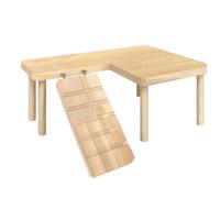 Hamster Bridge Toys - Hamster en bois naturel Playground Inside Cage Playground Guinée Pig Toys Escalade Hamster Échelle Maison Jouet Taly Escalier Échelle, Hamster Suspension
