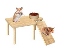 Hamster Bridge Toys - Hamster en bois naturel Playground Inside Cage Playground Guinée Pig Toys Escalade Hamster Échelle Maison Jouet Taly Escalier Échelle, Hamster Suspension