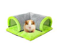 Hamster Bunny Tunnel Bed, Washable Small Animal Tube, Activity Fun Hideaway Toys for Chinchilla, Ferret, Squirrel, Comfortable Play Tunnel for Small Pets 13.78x13.78x5.91 inches