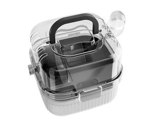 Hamster Cage - 8,27 x 8,27 x 7,09 Inches Small Animal Cage, Portable Translucent Hedgehog Carry Case | Grande capacité Breathable Hamster Habitat, Small Animal Carrier with Water Bottle for Picnics