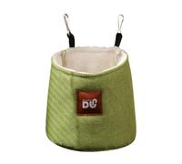 Hamster Cage Bed, Plush Hanging Hammock, 5.51x3.54x5.91 Inches Cozy Gerbil Sleeping Pouch, Habitat Comfort Enrichment, Soft Cage Accessories for Gerbils, Hamsters and Other Small Animals Use