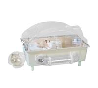 Hamster Cage - House Boîtier | Clear Nesting for Hedgehog Chinchilla Bunny Dwarf Gerbil Hamster Guinée Ferret, Large Transparent View Small Animal Habitat, Modern Easy Clean Home Ind