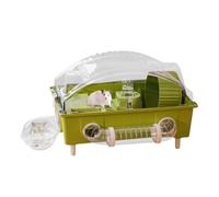 Hamster Cage - Pet House Enclosure for Small Animals | Clear Nesting with Ventilation Design, Spacious Interior Layout, Easy Access Doors, Indoor Habitat for Hedgehog Chinchilla