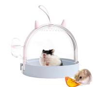 Hamster Cage Travel Carrier, Hamster Carrier,180 Degrés Côté Révolte De Porte Petit Récipient Animal | Petit Transporteur d'animaux De Compagnie pour Les Souris D'écureuil De La Gamme De Sucre